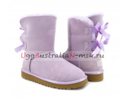 UGG BAILEY BOW II METALLIC LAVENDER FOG