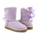 UGG BAILEY BOW II METALLIC LAVENDER FOG