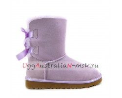 UGG BAILEY BOW II METALLIC LAVENDER FOG