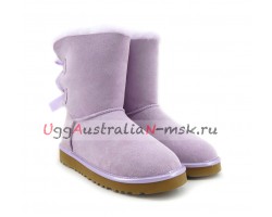 UGG BAILEY BOW II METALLIC LAVENDER FOG