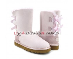 UGG BAILEY BOW II METALLIC SEASHE PINK