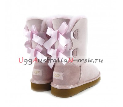 UGG BAILEY BOW II METALLIC SEASHE PINK