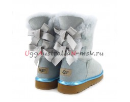 UGG BAILEY BOW II METALLIC SKY BLUE