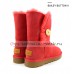 UGG BAILEY BUTTON SHORT II RED