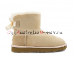 UGG MINI BAILEY BOW II METALLIC SLATE