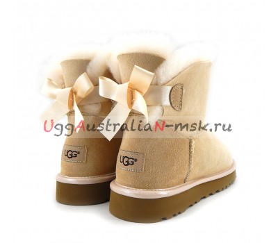 UGG MINI BAILEY BOW II METALLIC SLATE