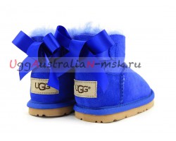 UGG FOR BABIES BAILEY BOW ELECTRIC BLUE