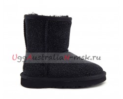 UGG KIDS CLASSIC STARDUST BLACK