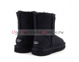 UGG KIDS CLASSIC STARDUST BLACK