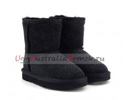 UGG KIDS CLASSIC STARDUST BLACK