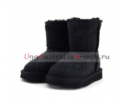 UGG KIDS CLASSIC STARDUST BLACK