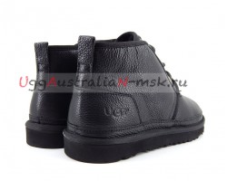 UGG MENS BOOTS NEUMEL II  LEATHER BLACK ( BIG SIZE)