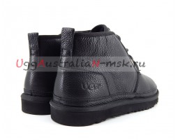 UGG MENS BOOTS NEUMEL II  LEATHER BLACK ( BIG SIZE)