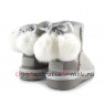UGG KIDS BOW POM I DO WHITE