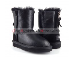 UGG KIDS ONE ZIP METALLIC BLACK