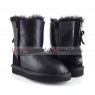 UGG KIDS ONE ZIP METALLIC BLACK