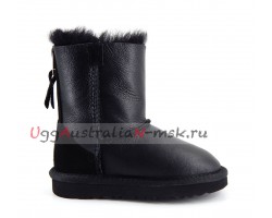 UGG KIDS ONE ZIP METALLIC BLACK