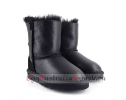 UGG KIDS ONE ZIP METALLIC BLACK