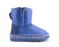 UGG KIDS ONE ZIP METALLIC BLUE WAVE