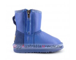 UGG KIDS ONE ZIP METALLIC BLUE WAVE