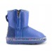 UGG KIDS ONE ZIP METALLIC BLUE WAVE