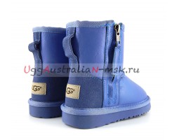 UGG KIDS ONE ZIP METALLIC BLUE WAVE