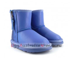 UGG KIDS ONE ZIP METALLIC BLUE WAVE