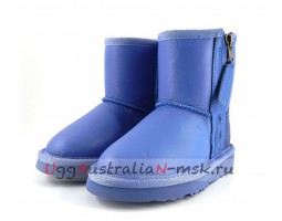 UGG KIDS ONE ZIP METALLIC BLUE WAVE