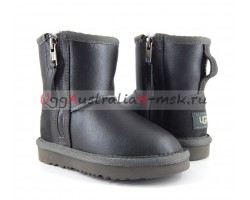 UGG KIDS ONE ZIP METALLIC GREY