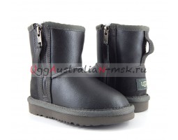 UGG KIDS ONE ZIP METALLIC GREY