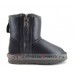 UGG KIDS ONE ZIP METALLIC GREY