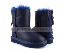 UGG KIDS ONE ZIP METALLIC NAVY