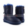 UGG KIDS ONE ZIP METALLIC NAVY
