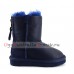 UGG KIDS ONE ZIP METALLIC NAVY