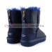 UGG KIDS ONE ZIP METALLIC NAVY