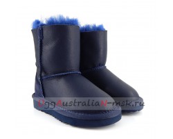 UGG KIDS ONE ZIP METALLIC NAVY