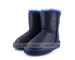 UGG KIDS ONE ZIP METALLIC NAVY