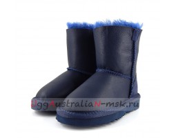 UGG KIDS ONE ZIP METALLIC NAVY