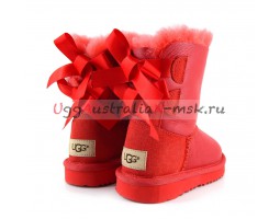 UGG KIDS TODDLERS BAILEY BOW METALLIC RED