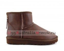 UGG MEN CLASSIC MINI ZIP ROCK METALLIC CHOCOLATE