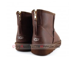 UGG MEN CLASSIC MINI ZIP ROCK METALLIC CHOCOLATE