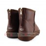 UGG MEN CLASSIC MINI ZIP ROCK METALLIC CHOCOLATE