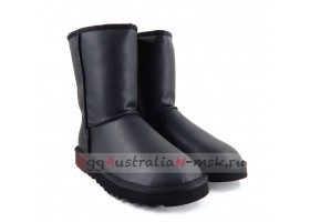 UGG MEN CLASSIC SHORT ZIP ROCK METALLIC BLACK