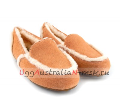 UGG WOMEN LOAFER SLIPPERS HAILEY APRICOT