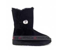 UGG BAILEY BUTTON POM BLACK 