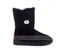 UGG BAILEY BUTTON POM BLACK 