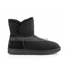 UGG CLASSIC MINI CUFF BLACK