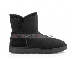 UGG CLASSIC MINI CUFF BLACK