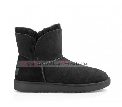 UGG CLASSIC MINI CUFF BLACK