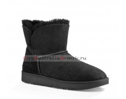 UGG CLASSIC MINI CUFF BLACK